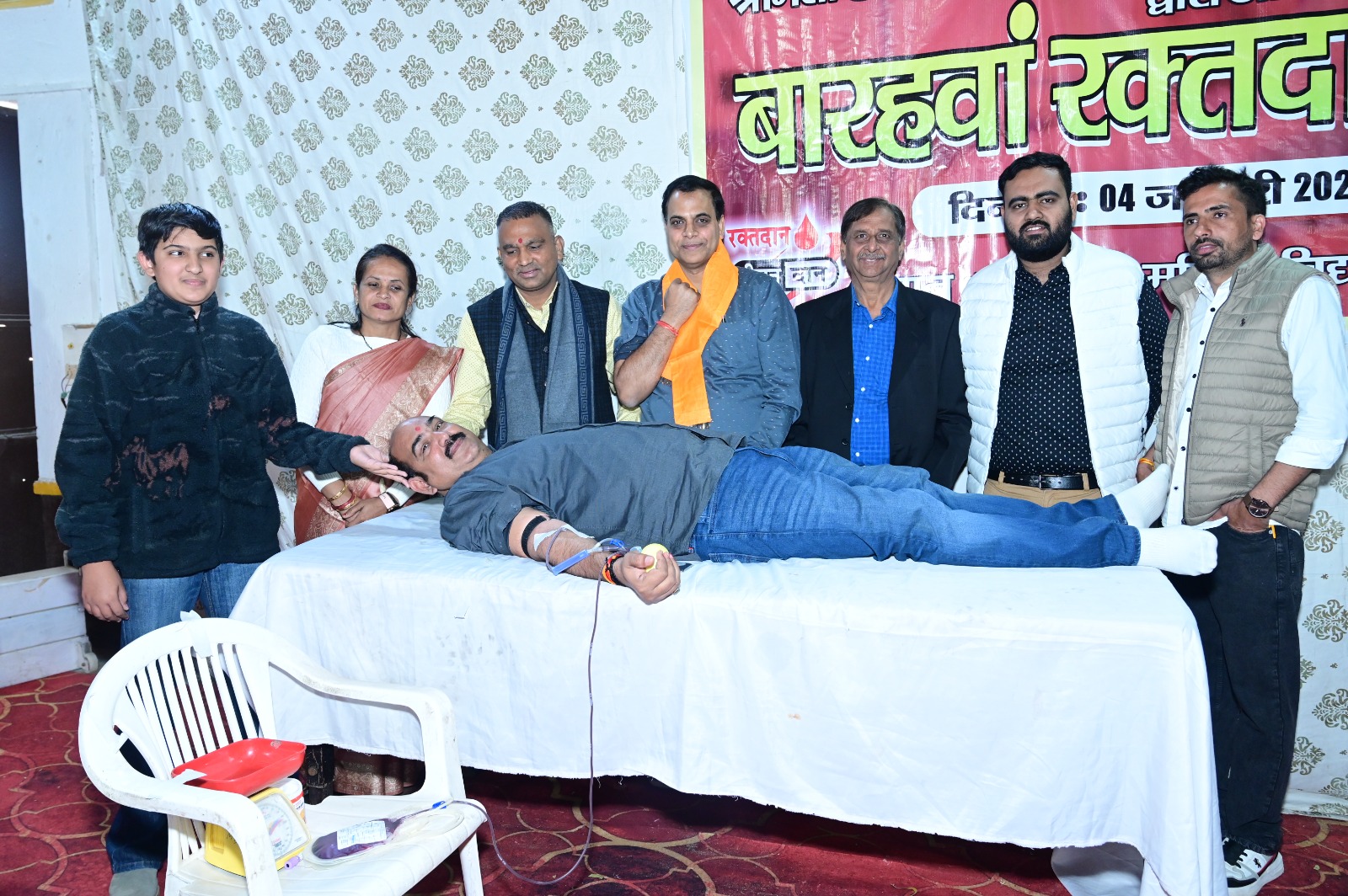 कोठारी ट्रस्ट के शिविर में 95 यूनिट रक्तदान